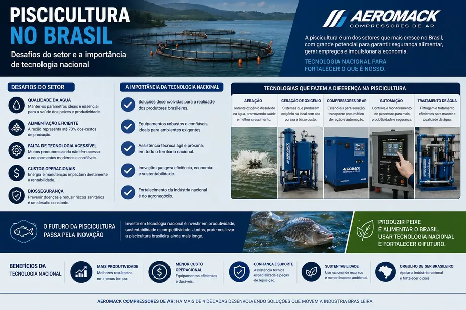Piscicultura no Brasil: desafios do setor e a importância de tecnologia nacional para o produtor
